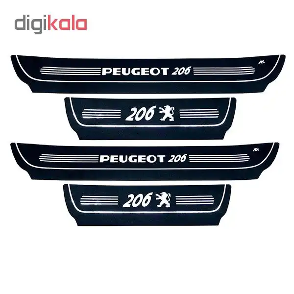 برچسب پارکابی خودرو کد SK045 مناسب برای پژو 206 مجموعه 4 عددی