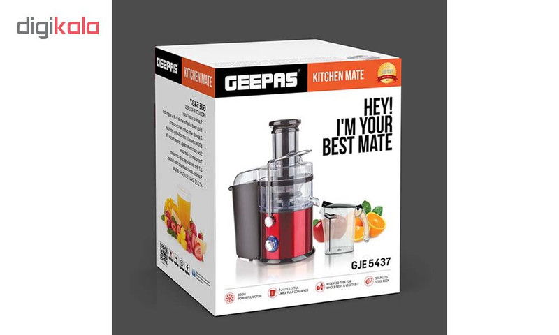 آبمیوه گیری جی پاس مدل GJE5437 آبمیوه گیری جی پاس مدل GJE5437