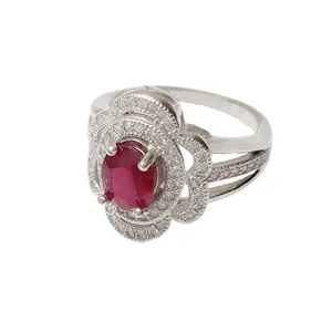 انگشتر نقره زنانه کد 2009