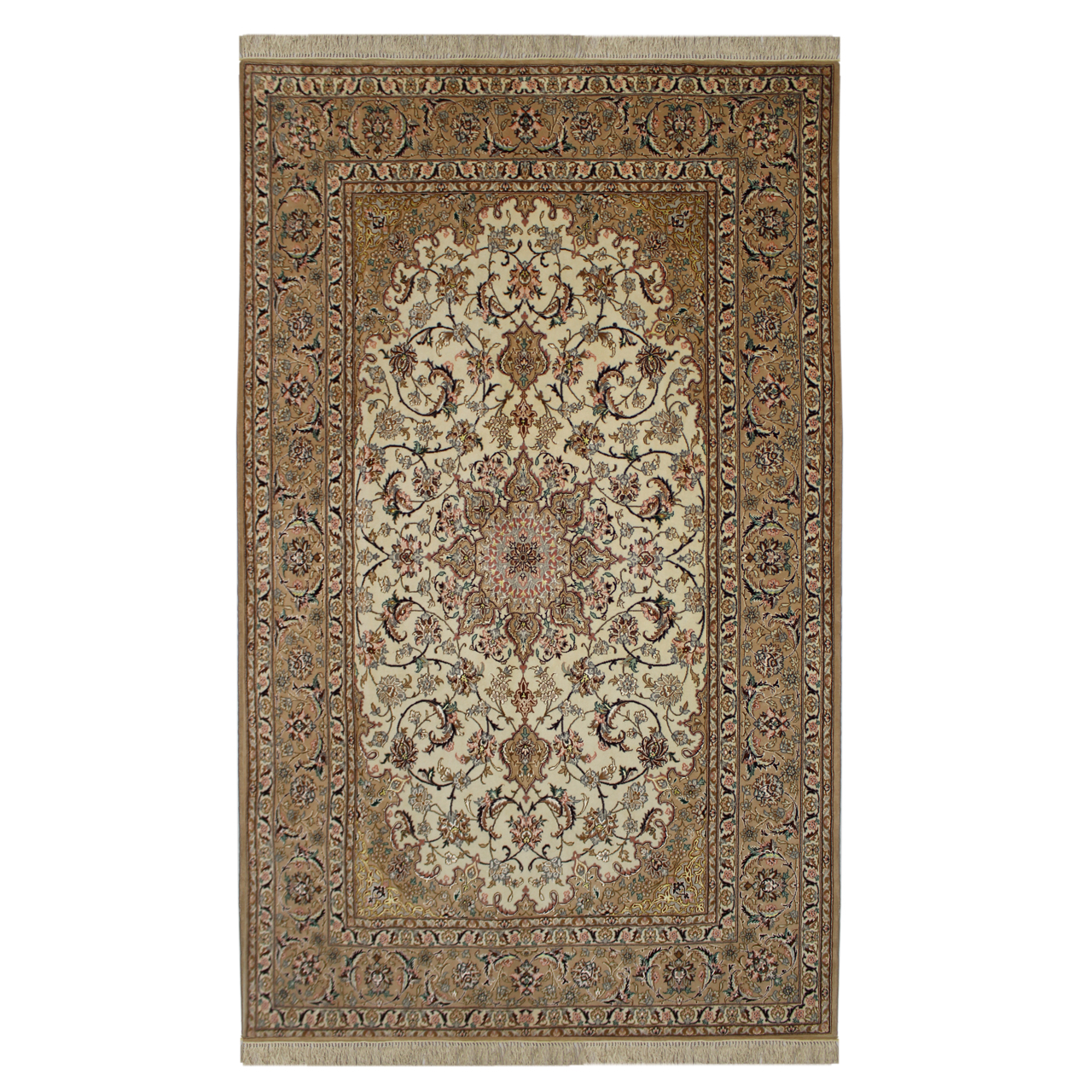 فرش دستبافت سه و نیم متری مدل اصفهان  کد 1105786