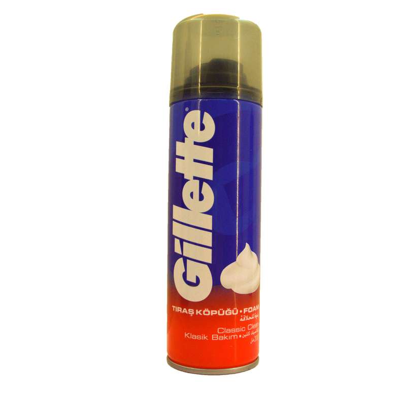 فوم اصلاح ژیلت مدل Classic Clean حجم 200 میلی لیتر فوم اصلاح ژیلت مدل Classic Clean حجم 200 میلی لیتر