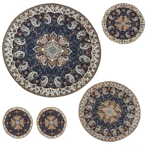 ست 5 تکه رومیزی ترمه مدل نسترن کد SRMH5-5GRD