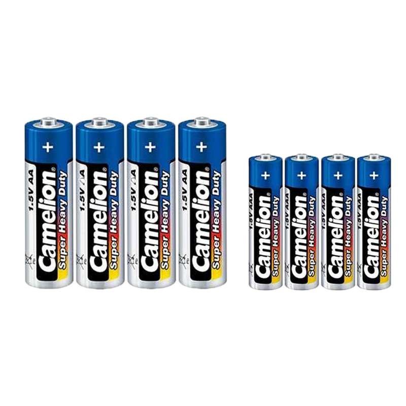 باتری قلمی و نیم قلمی کملیون مدل Super مجموعه 8 عددی باتری قلمی و نیم قلمی کملیون مدل Super مجموعه 8 عددی