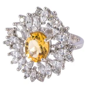 انگشتر نقره زنانه طهران گوهر مدل TG65