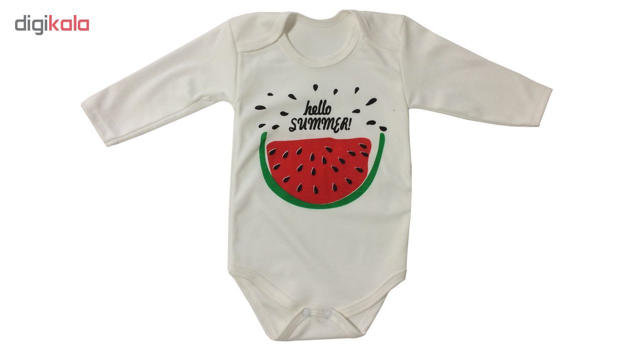 ست 3 تکه لباس نوزادی مدل هندوانه یلدا 347 - - 7