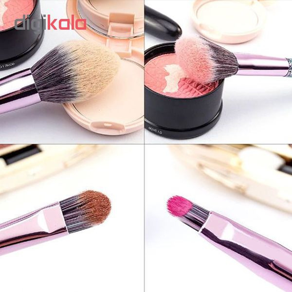 ست برس آرایشی مدل crystal01 بسته 10 عددی ست برس آرایشی مدل crystal01 بسته 10 عددی