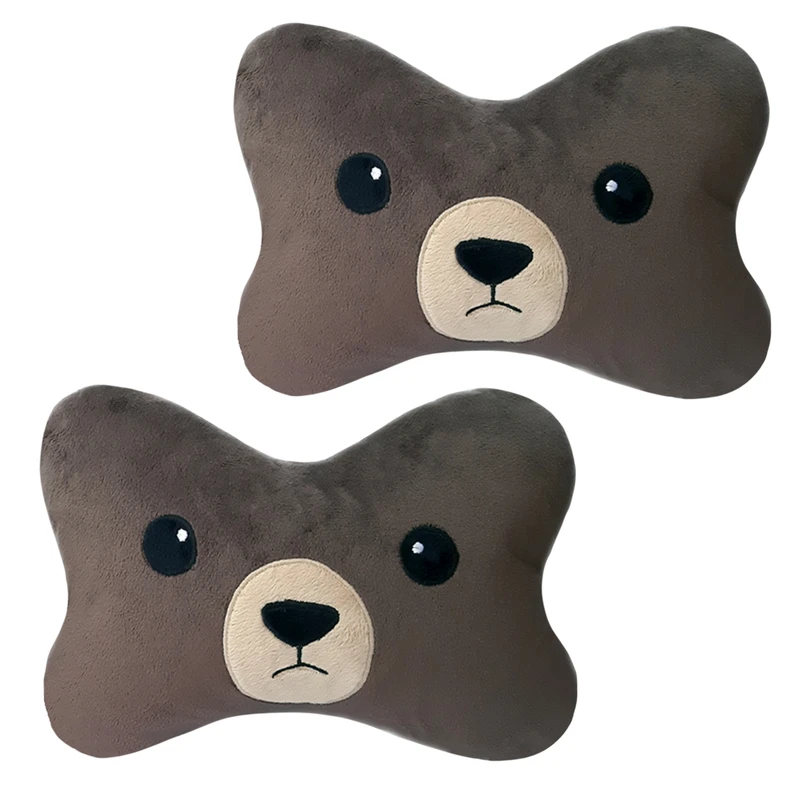 پشت گردنی صندلی خودرو طرح خرس کد 024 بسته دو عددی