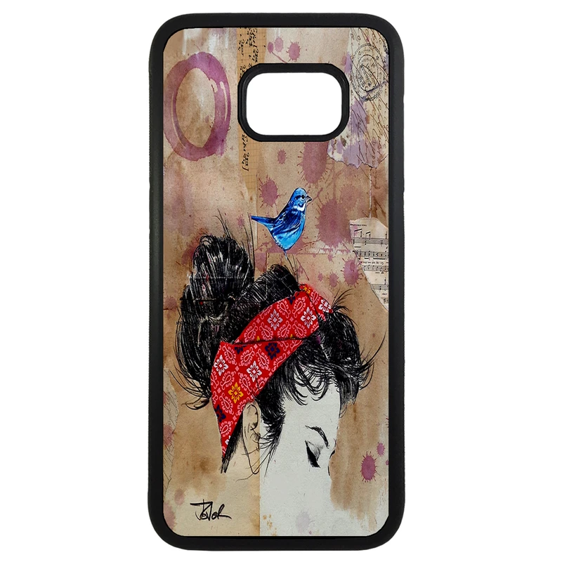 کاور طرح دختر کد 43172 مناسب برای گوشی موبایل سامسونگ galaxy s7 edge