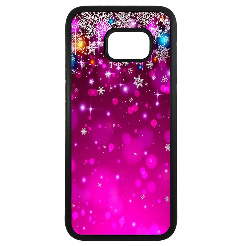 کاور طرح برف بنفش کد 43173 مناسب برای گوشی موبایل سامسونگ galaxy s6 edge plus