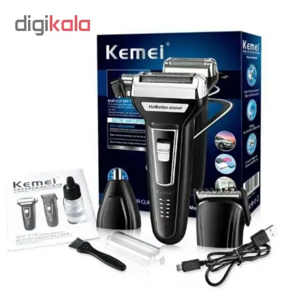 ماشین اصلاح موی صورت کیمی مدل km-6558