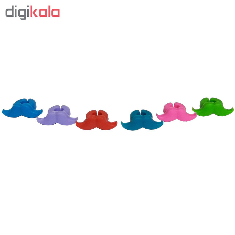 نشانگر تزئینی لیوان ژویی مدل MOUSTACHE بسته 6 عددی نشانگر تزئینی لیوان ژویی مدل MOUSTACHE بسته 6 عددی