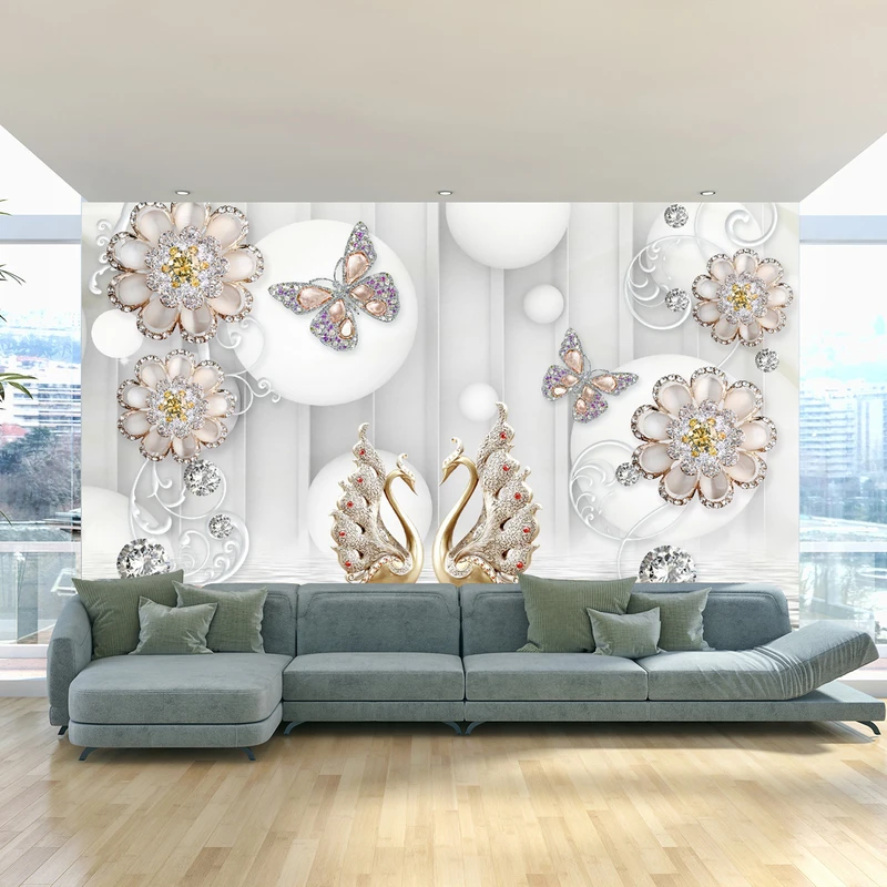 پوستر دیواری سه بعدی طرح پروانه کد 2118475