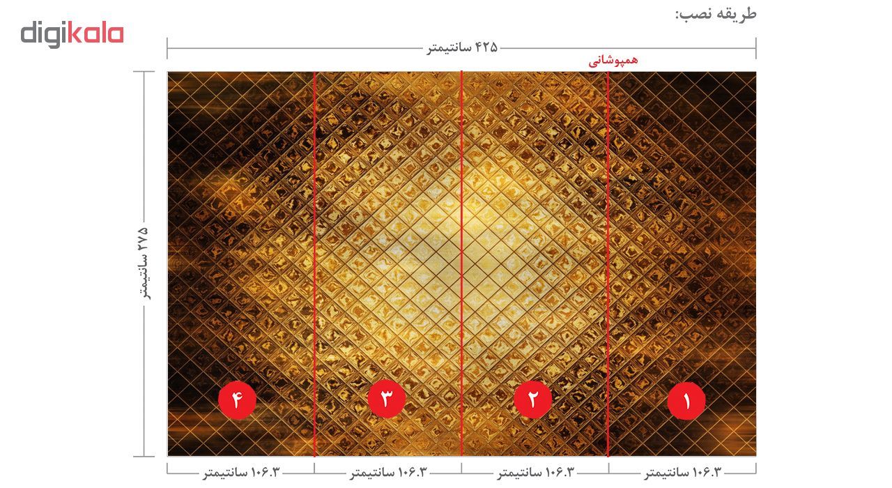 پوستر دیواری سه بعدی طرح شیشه کد 3918013