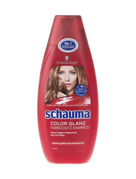 شامپو تثبیت کننده رنگ مو شاوما مدل Color Glanz حجم 400 میلی لیتر