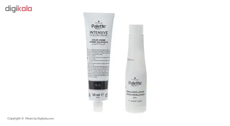 کیت رنگ مو پلت سری Intensive Colour Cream مدل Extra Light Blond شماره 0-9