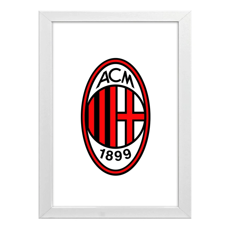 تابلو طرح تیم فوتبال آث میلان کد t55
