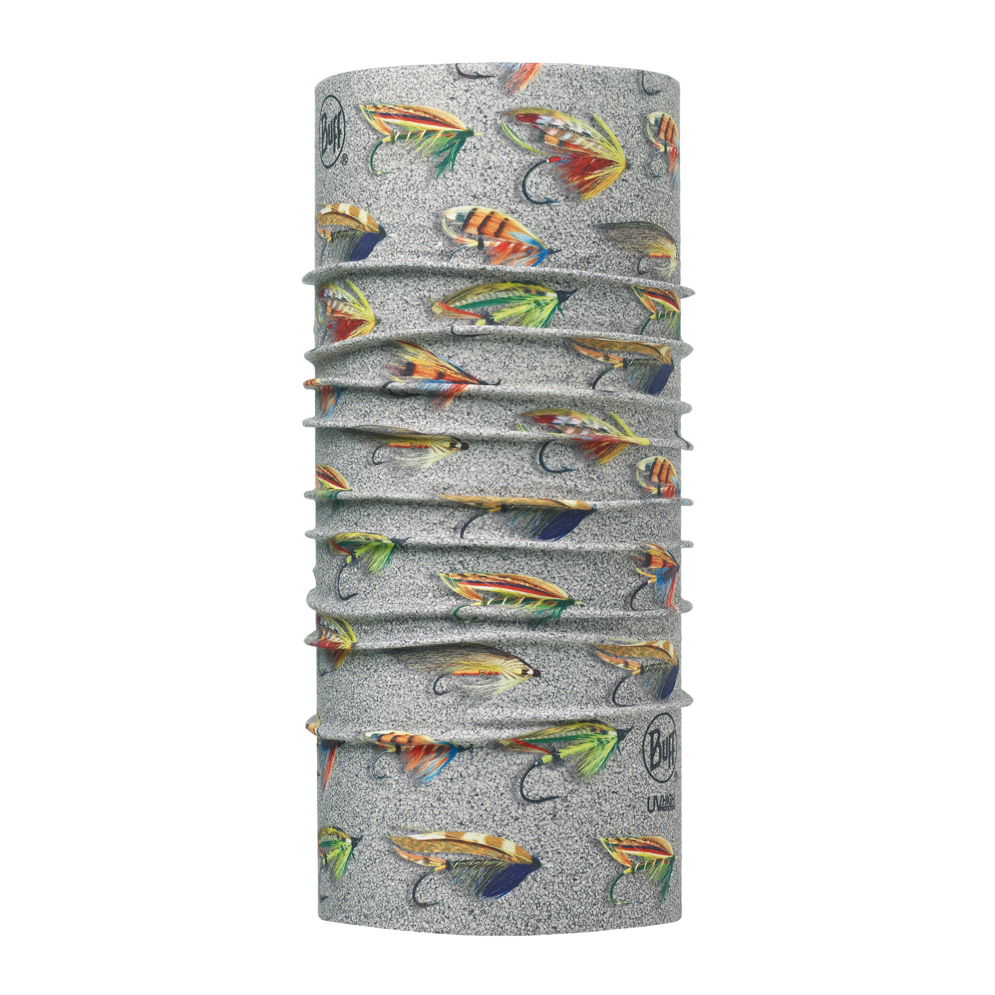 دستمال سر و گردن باف مدل SALMON FLIES SAND 111614-302-10-AN