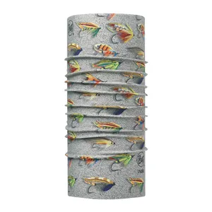 دستمال سر و گردن باف مدل SALMON FLIES SAND 111614-302-10-AN