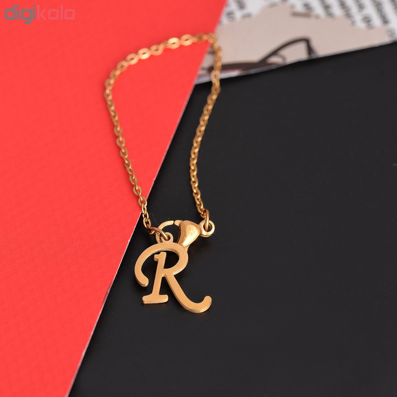 آویز ساعت زنانه طرح R کد AS1067