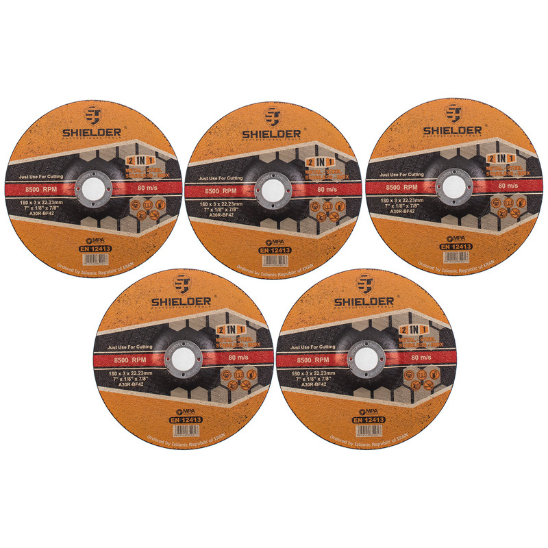 صفحه سنگ برش شیلدر مدل SH1803-5 بسته 5 عددی