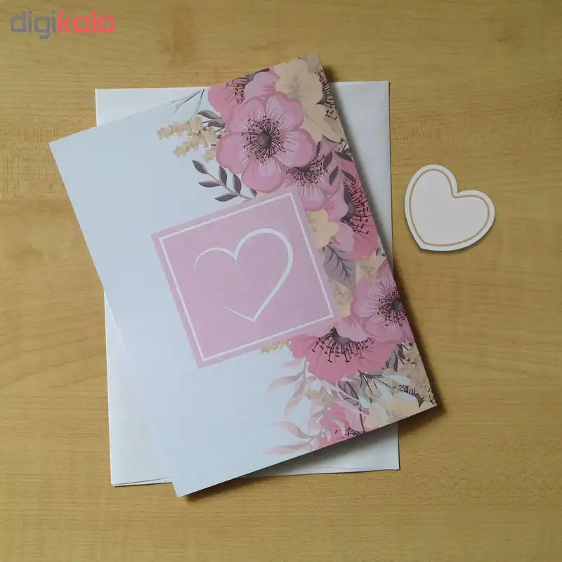 کارت پستال سه بعدی طرح دسته گل کد CP006
