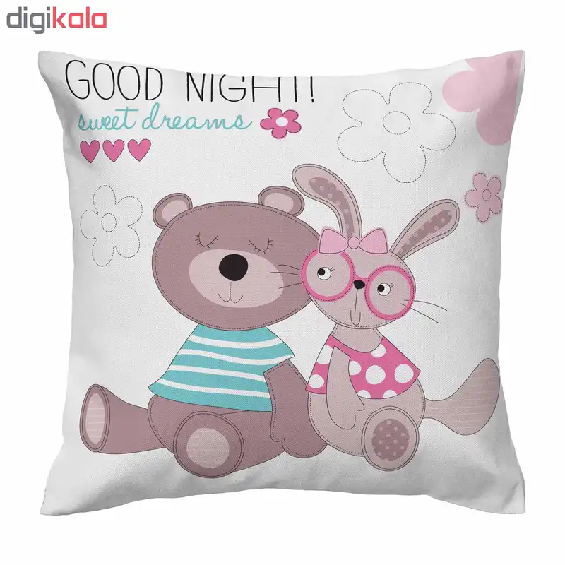 کاور کوسن طرح خرس و خرگوش کد 966