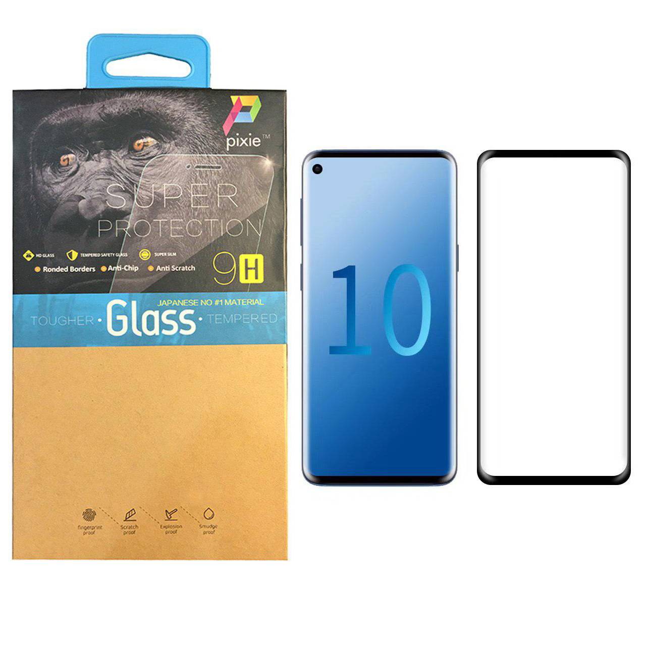 محافظ صفحه نمایش 3D پیکسی مدل P10 مناسب برای گوشی موبایل سامسونگ Galaxy S10 plus