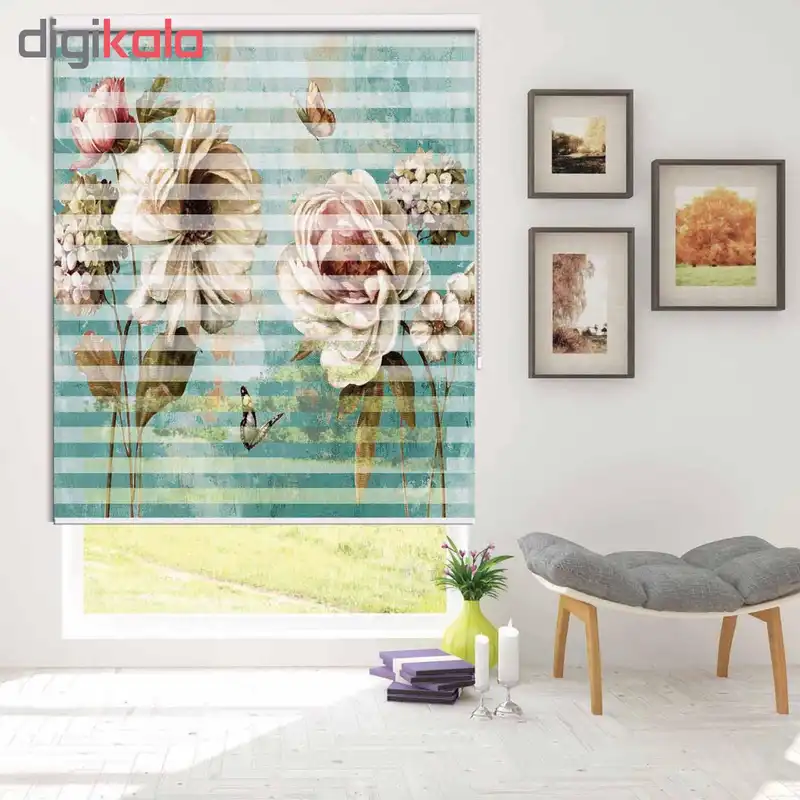 پرده زبرا مدل TZ-1 سایز 150*110 سانتی‌ متر