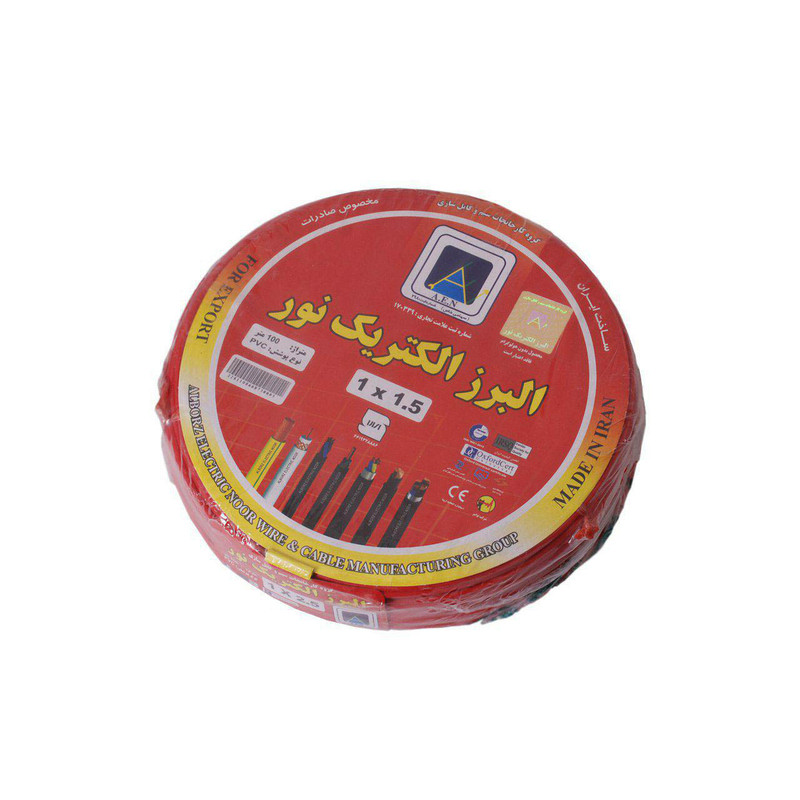 سیم برق افشان 1 در 1.5 البرز الکتریک نور  مدل 115