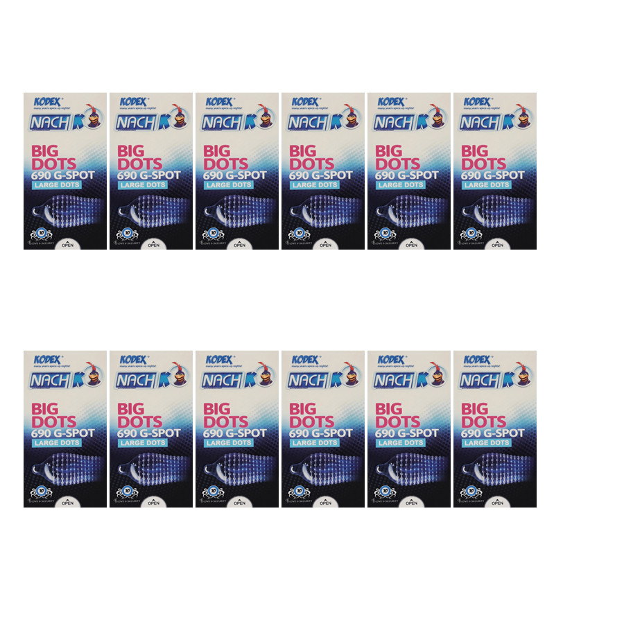 کاندوم ناچ کدکس مدل BIG DOTS مجموعه 12 عددی کاندوم ناچ کدکس مدل BIG DOTS مجموعه 12 عددی