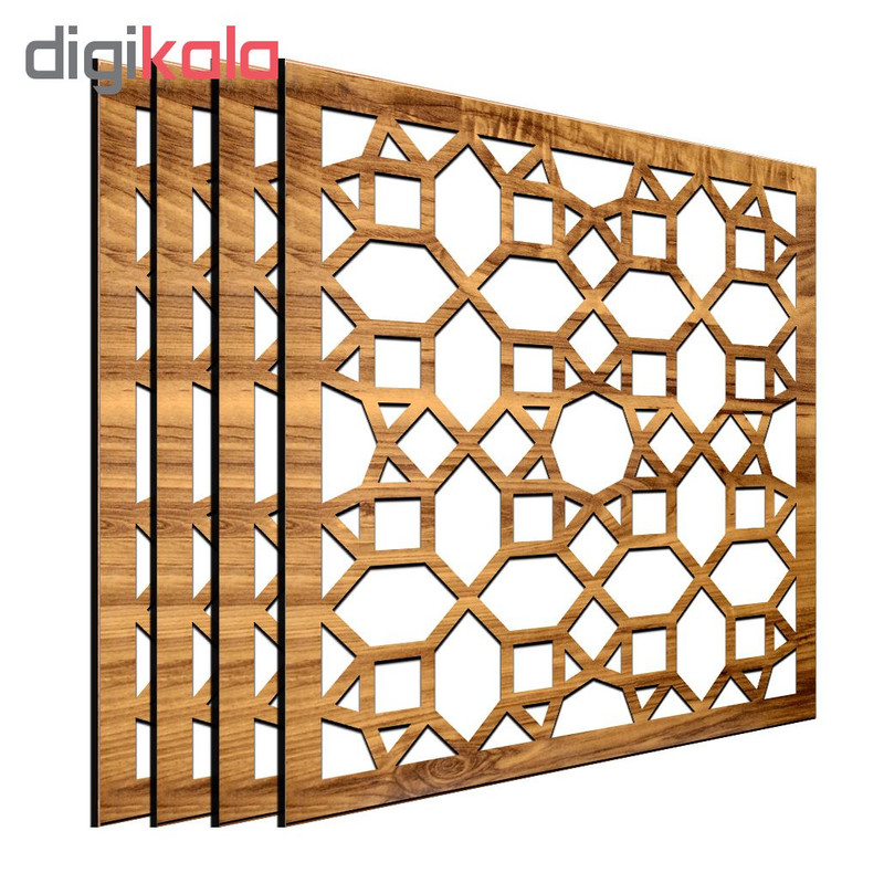 تایل سقفی کد LMG0053-A سایز 60*60 سانتی متر بسته 4 عددی