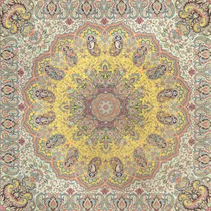 رومیزی ترمه ابریشم کد 7637