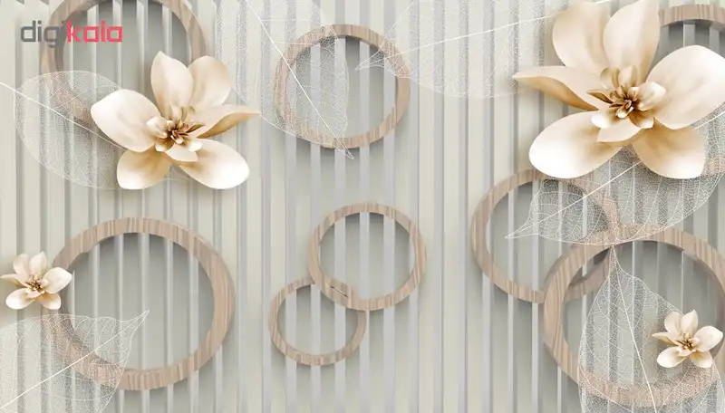 پوستر دیواری سه بعدی طرح گل کد 2118033