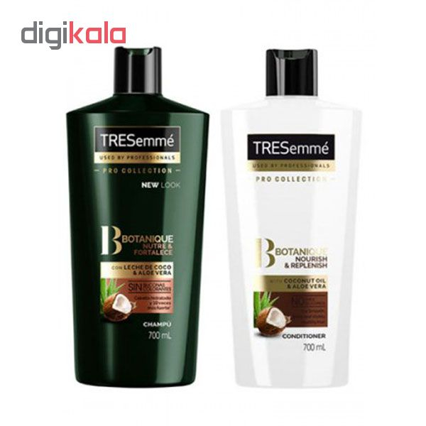 شامپو و نرم کننده مو ترزمی مدل Botanique حجم 700 میلی لیتر