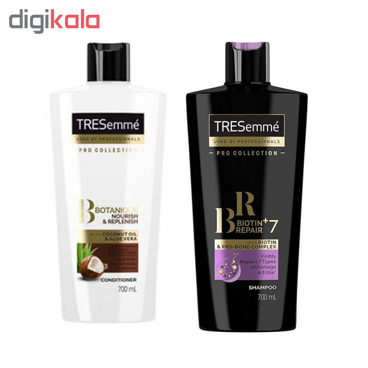 شامپو و نرم کننده مو ترزمی مدل biotin repair حجم 700 میلی لیتر