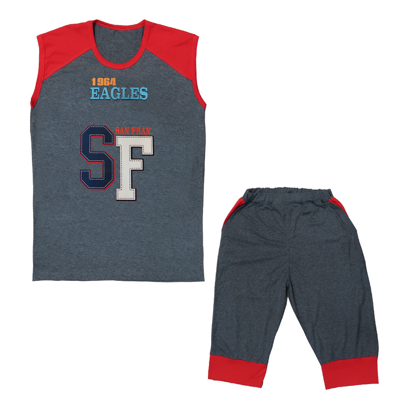 ست تاپ و شلوارک مردانه کد TshR-SF