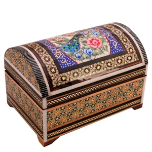جعبه جواهرات خاتم کاری کد 1058