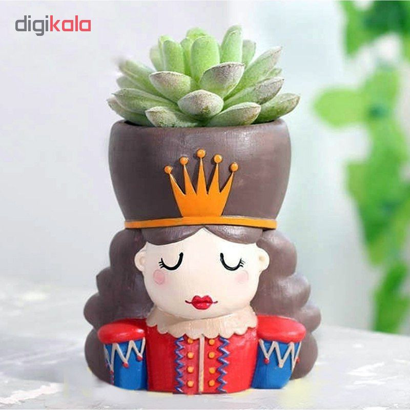 گلدان طرح پادشاه و ملکه مجموعه 2 عددی