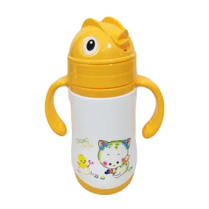 قمقمه کودک طرح گربه کد CH01 گنجایش 0.25 لیتر