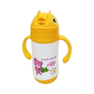 قمقمه کودک طرح گربه کد KHB01 گنجایش 0.25 لیتر