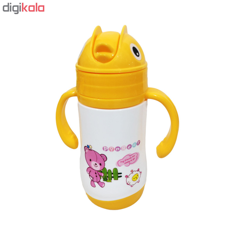 قمقمه کودک طرح گربه کد KHB01 گنجایش 0.25 لیتر