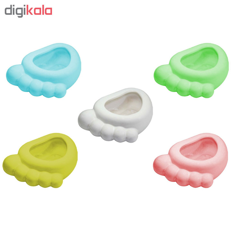 گلدان طرح پا مدل selin1009 بسته 5 عددی