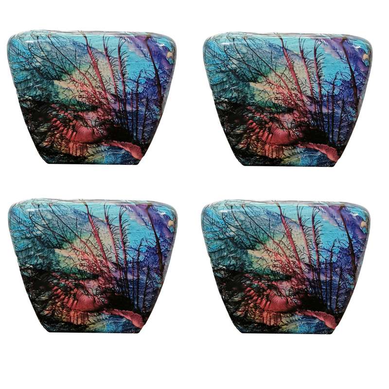 گلدان مدل selin طرح ابر و باد بسته 4 عددی