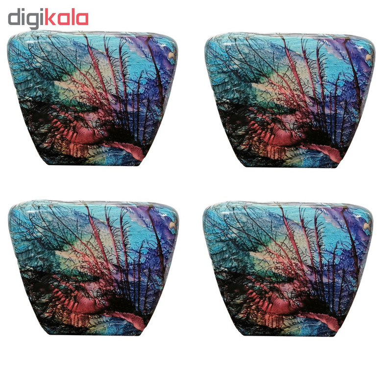 گلدان مدل selin طرح ابر و باد بسته 4 عددی