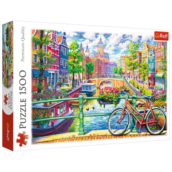 پازل 1500 تکه ترفل مدل Amsterdam Canal پازل 1500 تکه ترفل مدل Amsterdam Canal