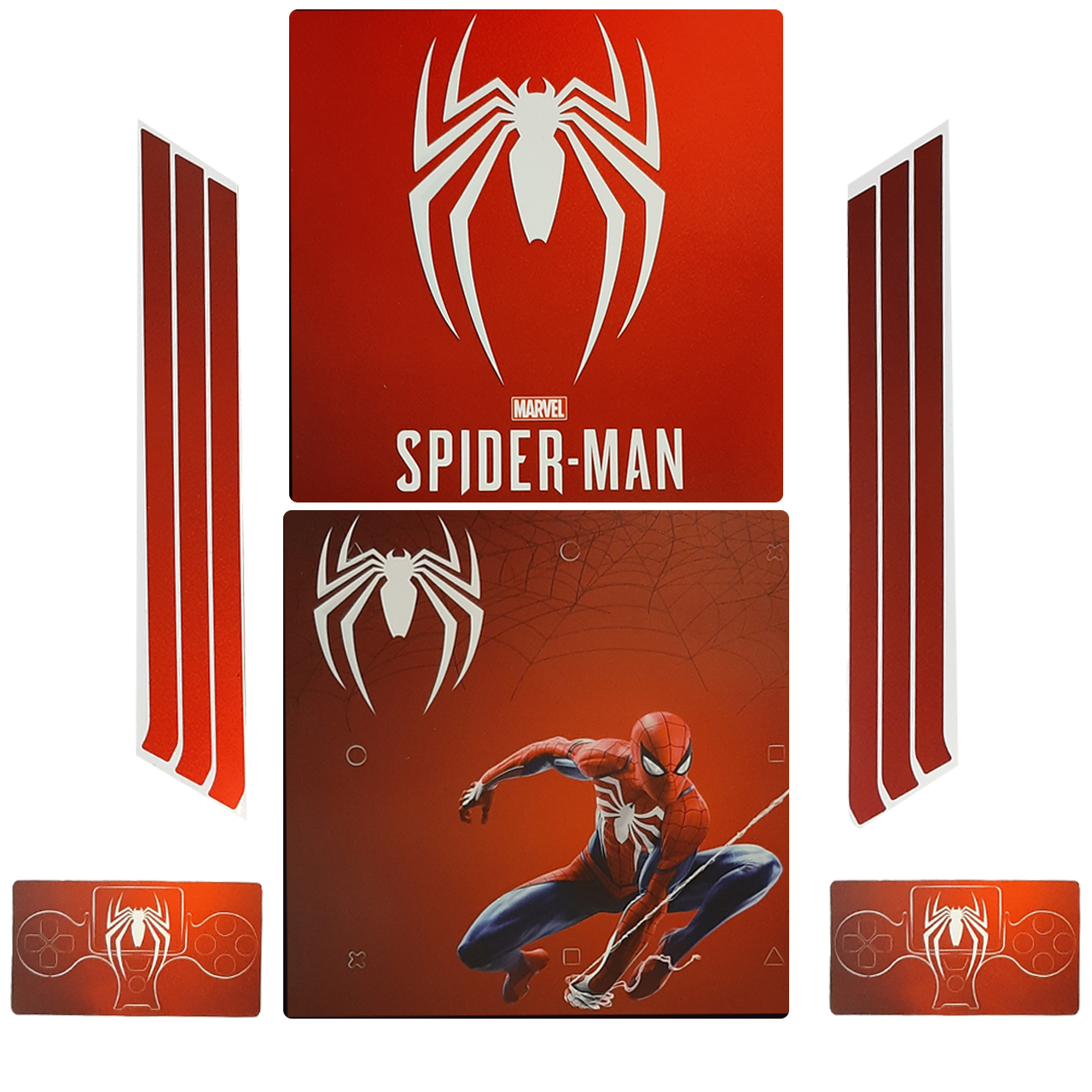 برچسب پلی استیشن 4 اسلیم طرح Spiderman