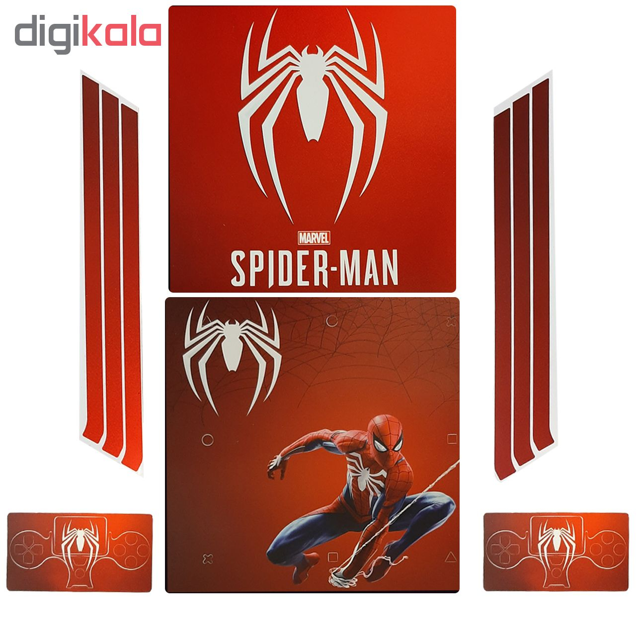 برچسب پلی استیشن 4 اسلیم طرح Spiderman