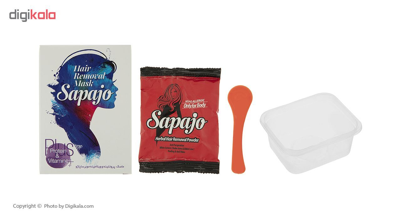 ماسک موبر ساپاژو مدل Protein and Vitamin مقدار 50 گرم بسته 10 عددی