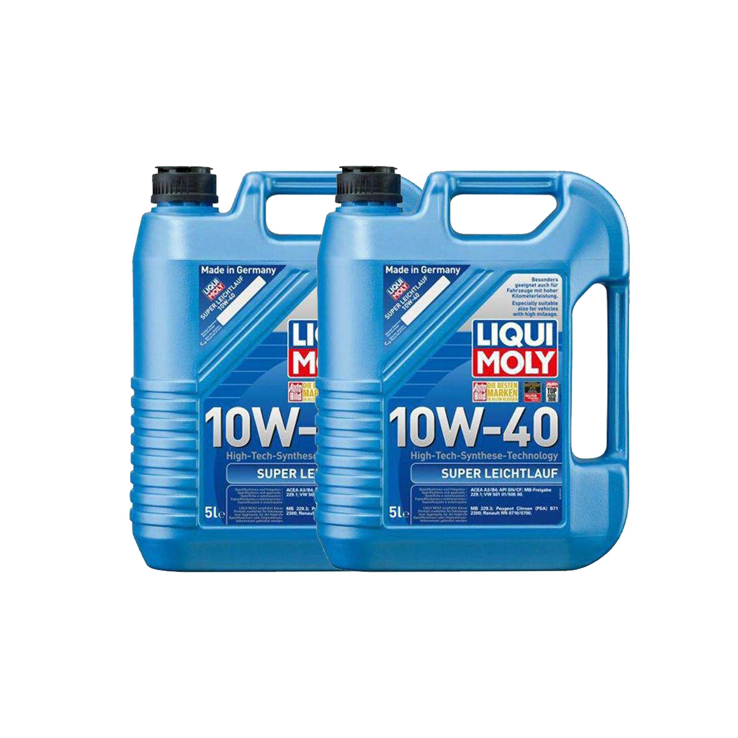 روغن موتور خودرو لیکومولی مدل Super Leichtlauf 10W-40 حجم 5000 میلی لیتر بسته 2 عددی