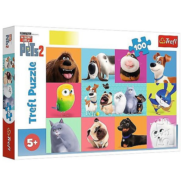 پازل 100 تکه ترفل مدل Secret Life Of Pets پازل 100 تکه ترفل مدل Secret Life Of Pets